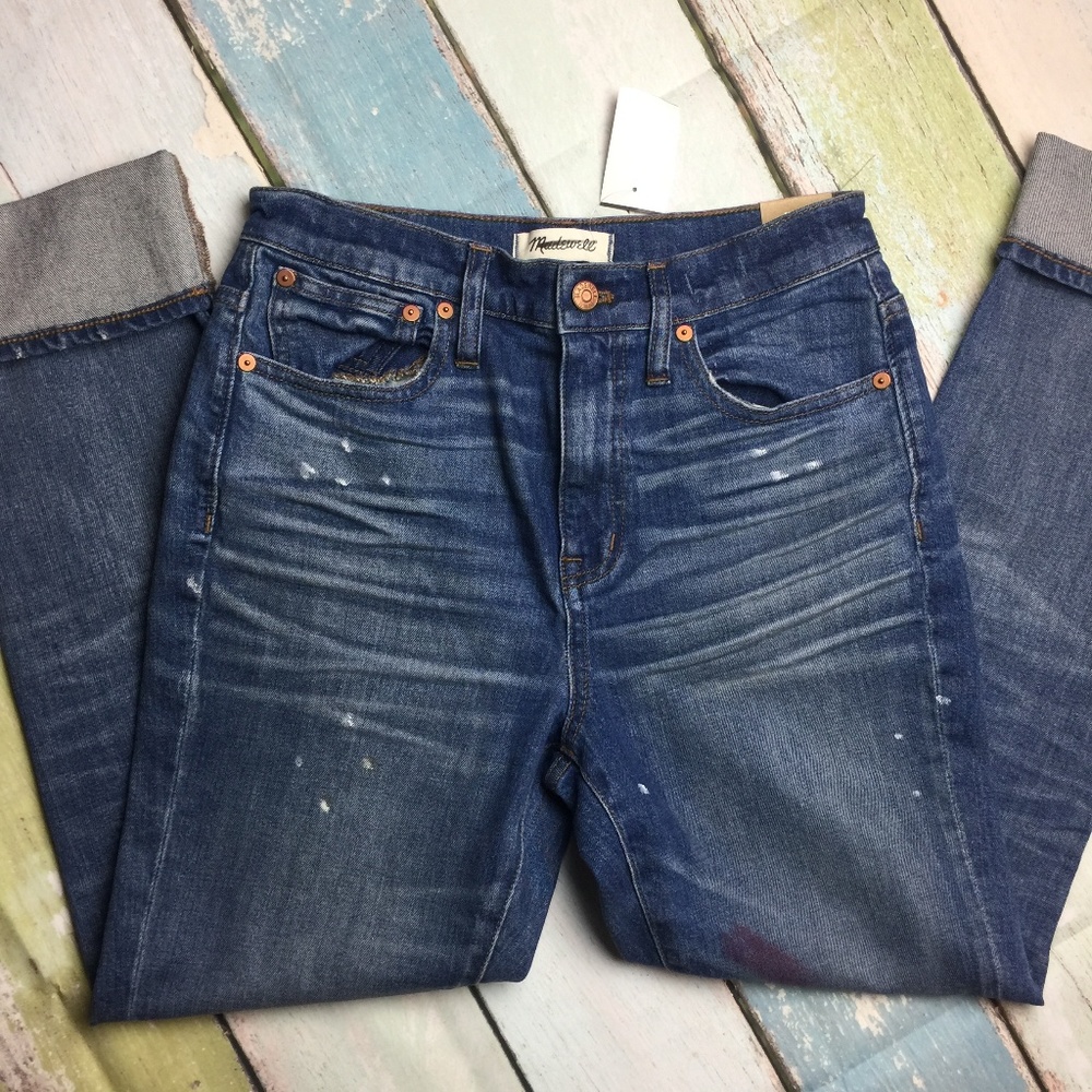 NWT Madewell slim boyjean: painter edition - Picture 5 of 8